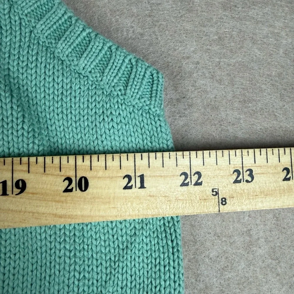 Polo Ralph Lauren Vest Mens‎ L Mint Green V Neck Sweater Cotton Preppy